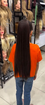 Long Hair Claw Clip Ponytail Elastic Band  Extension