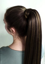 Long Hair Claw Clip Ponytail Elastic Band  Extension